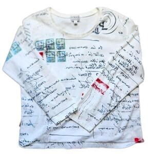 CLEO white travel motif Size Large Petite